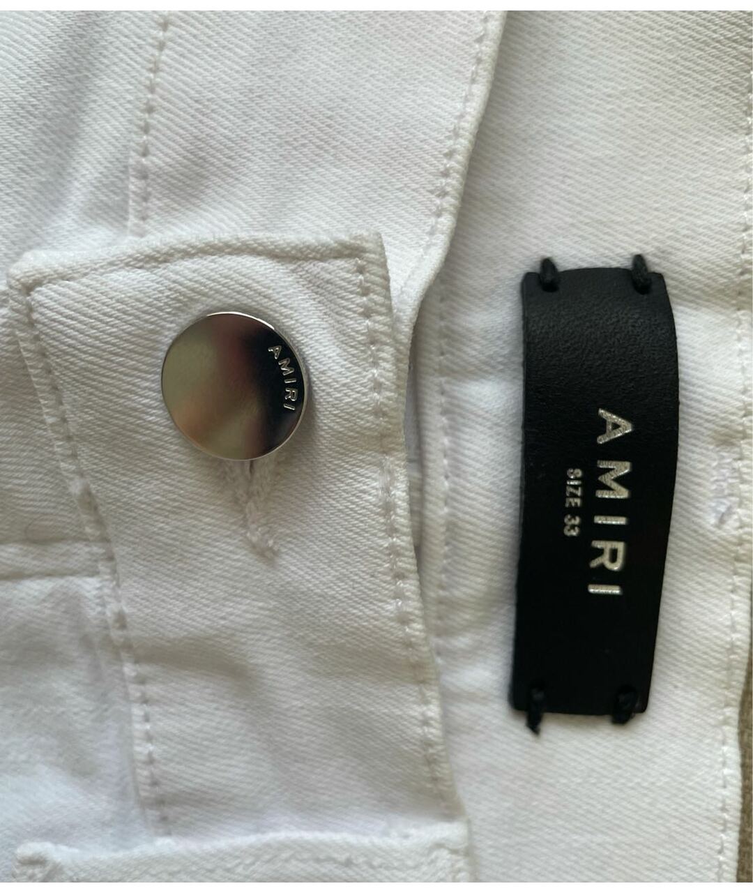 AMIRI Белые хлопко-эластановые джинсы скинни, фото 4
