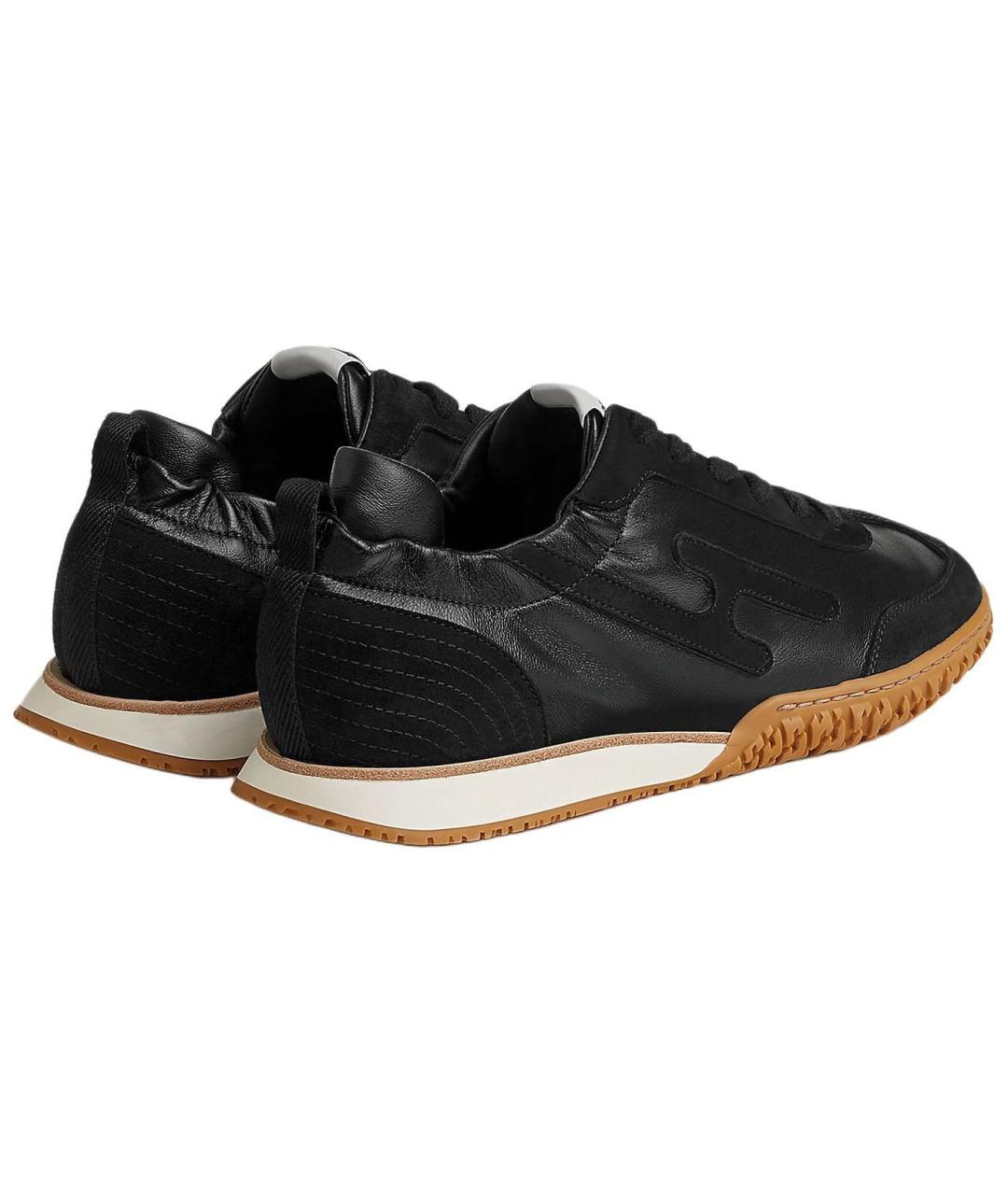 HERMES Черные кроссовки, фото 4