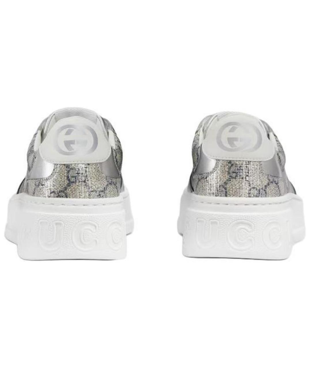 GUCCI Серебряные кроссовки, фото 5