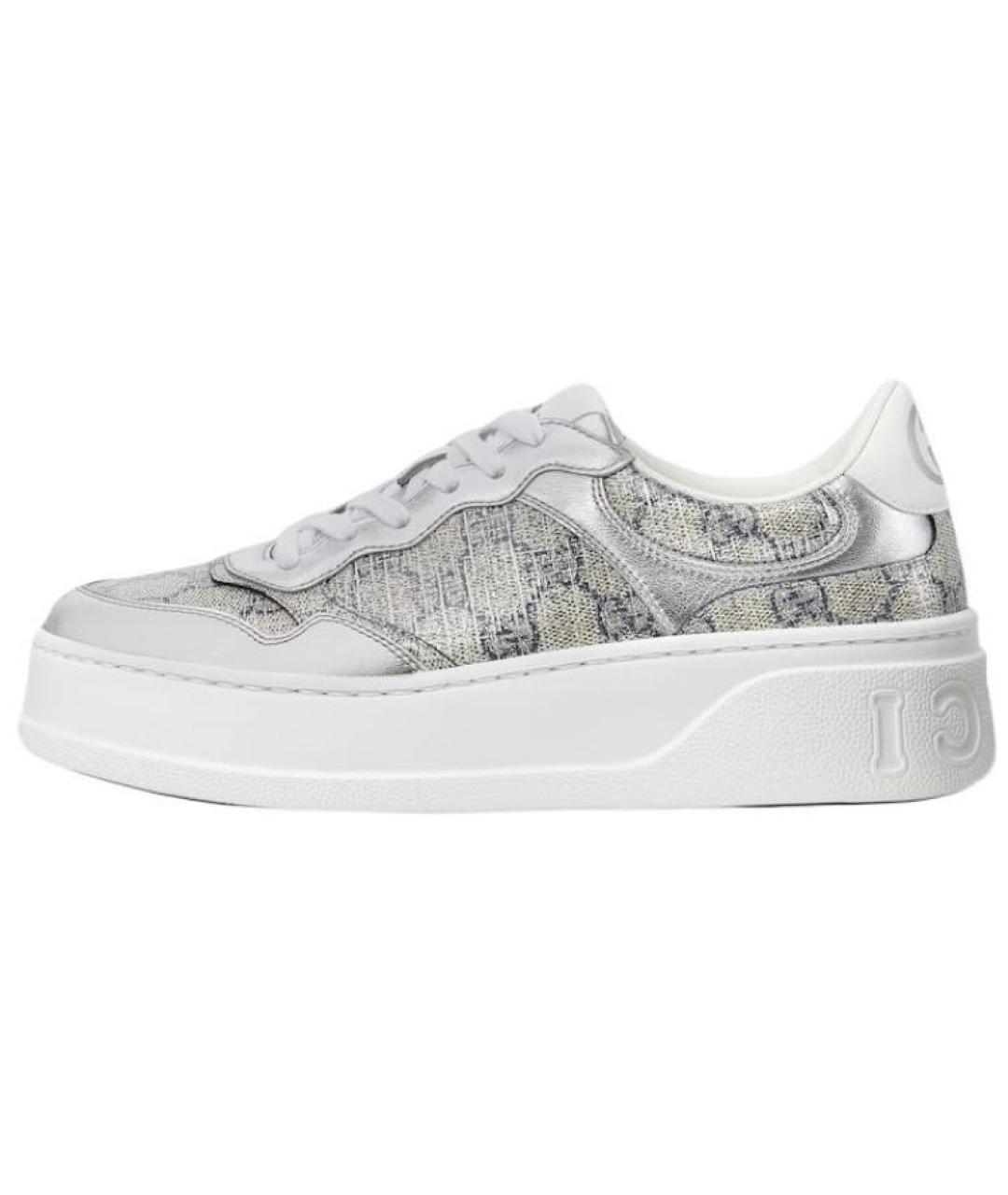 GUCCI Серебряные кроссовки, фото 2