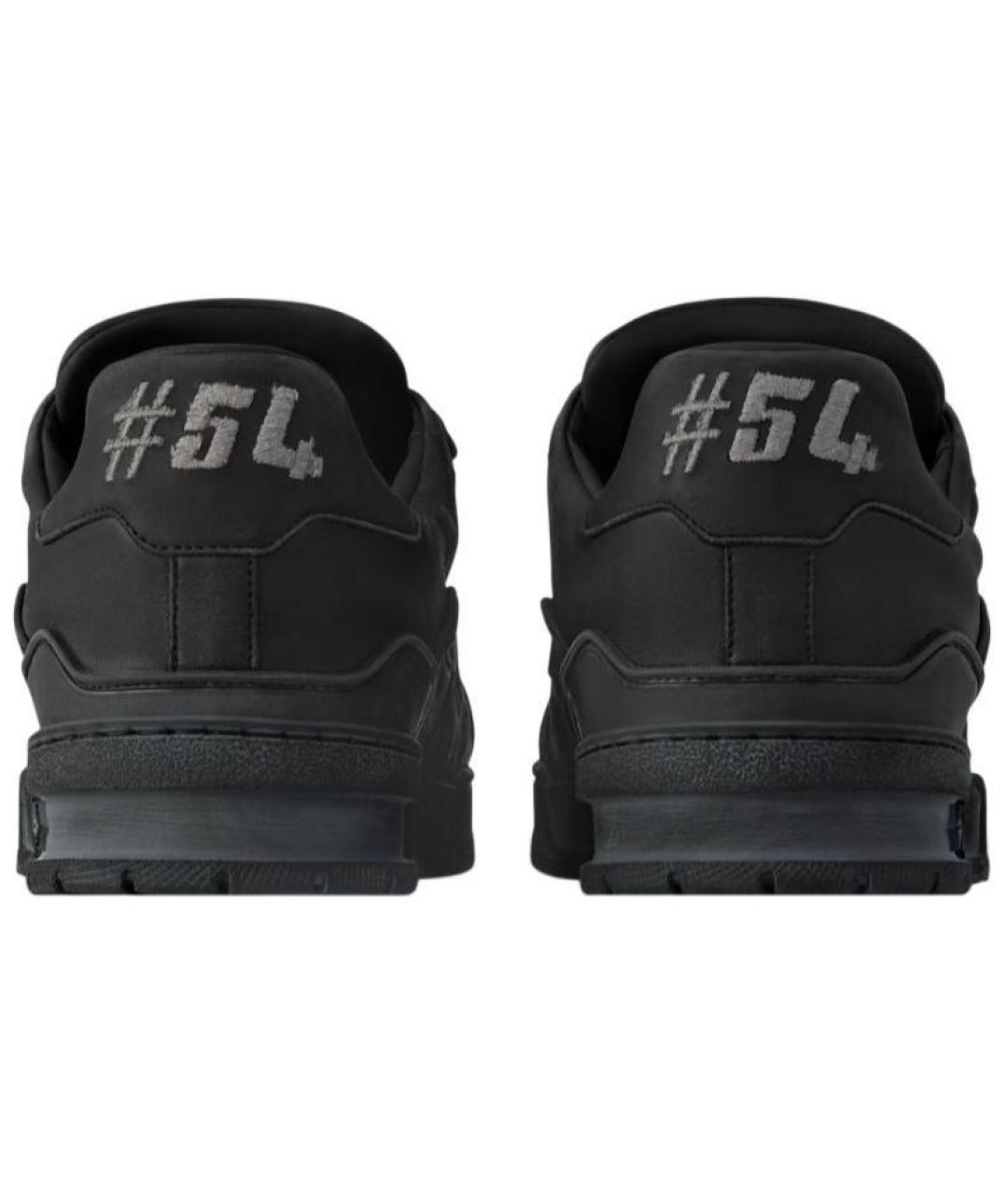 LOUIS VUITTON Черные текстильные низкие кроссовки / кеды, фото 5