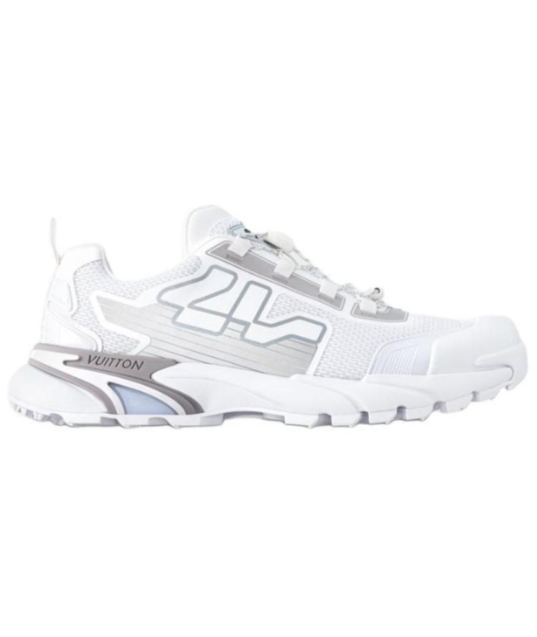 LOUIS VUITTON Белые кожаные низкие кроссовки / кеды, фото 2