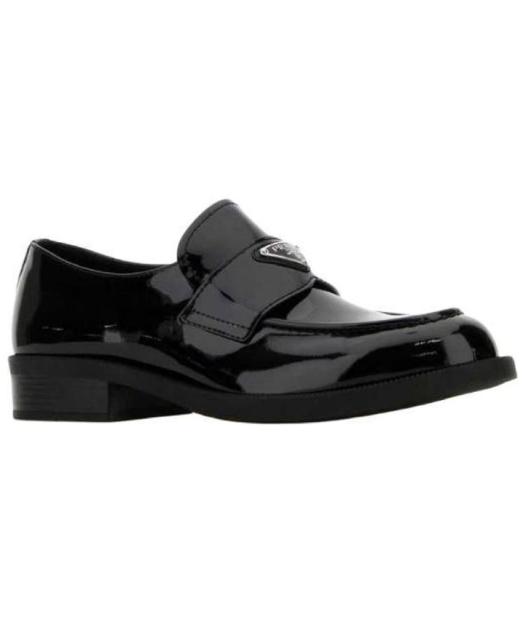 PRADA Черные кожаные лоферы, фото 3