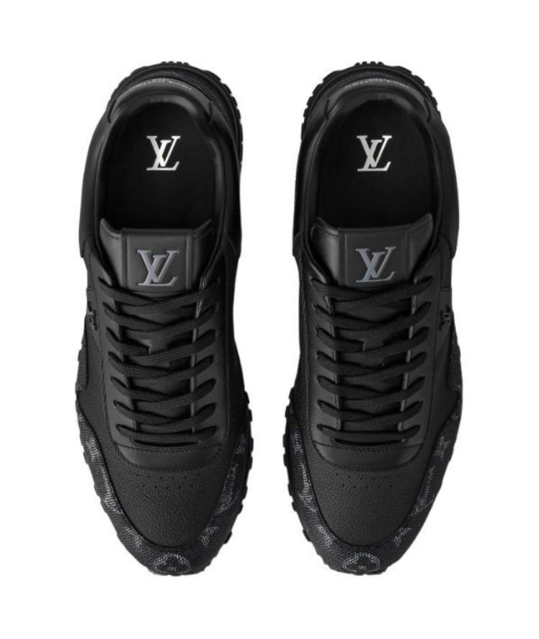 LOUIS VUITTON Черные низкие кроссовки / кеды, фото 4