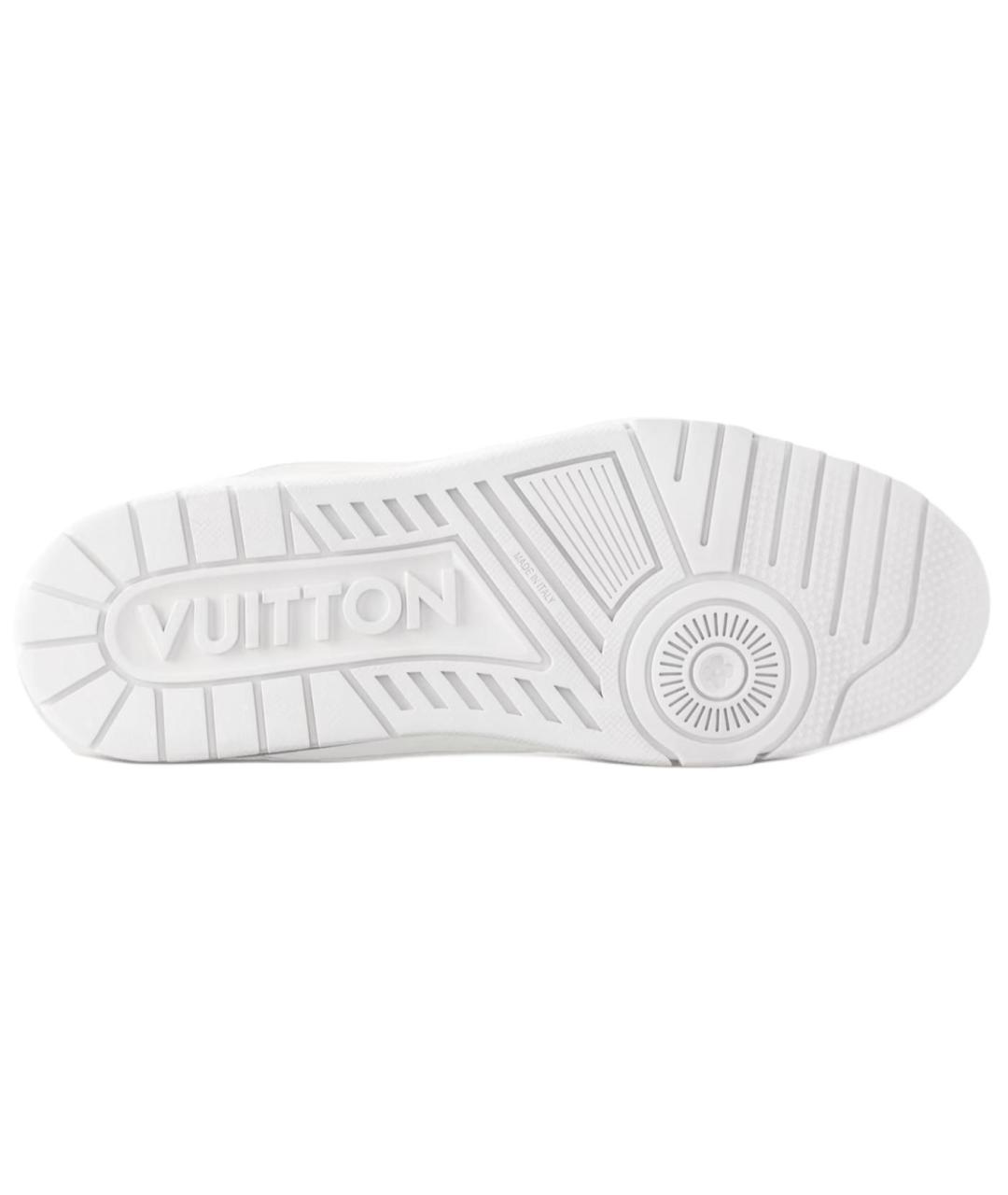 LOUIS VUITTON Белые кожаные кроссовки, фото 6