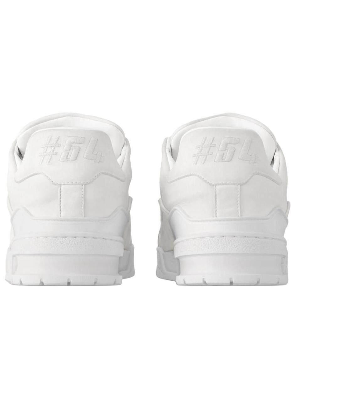 LOUIS VUITTON Белые кожаные кроссовки, фото 5