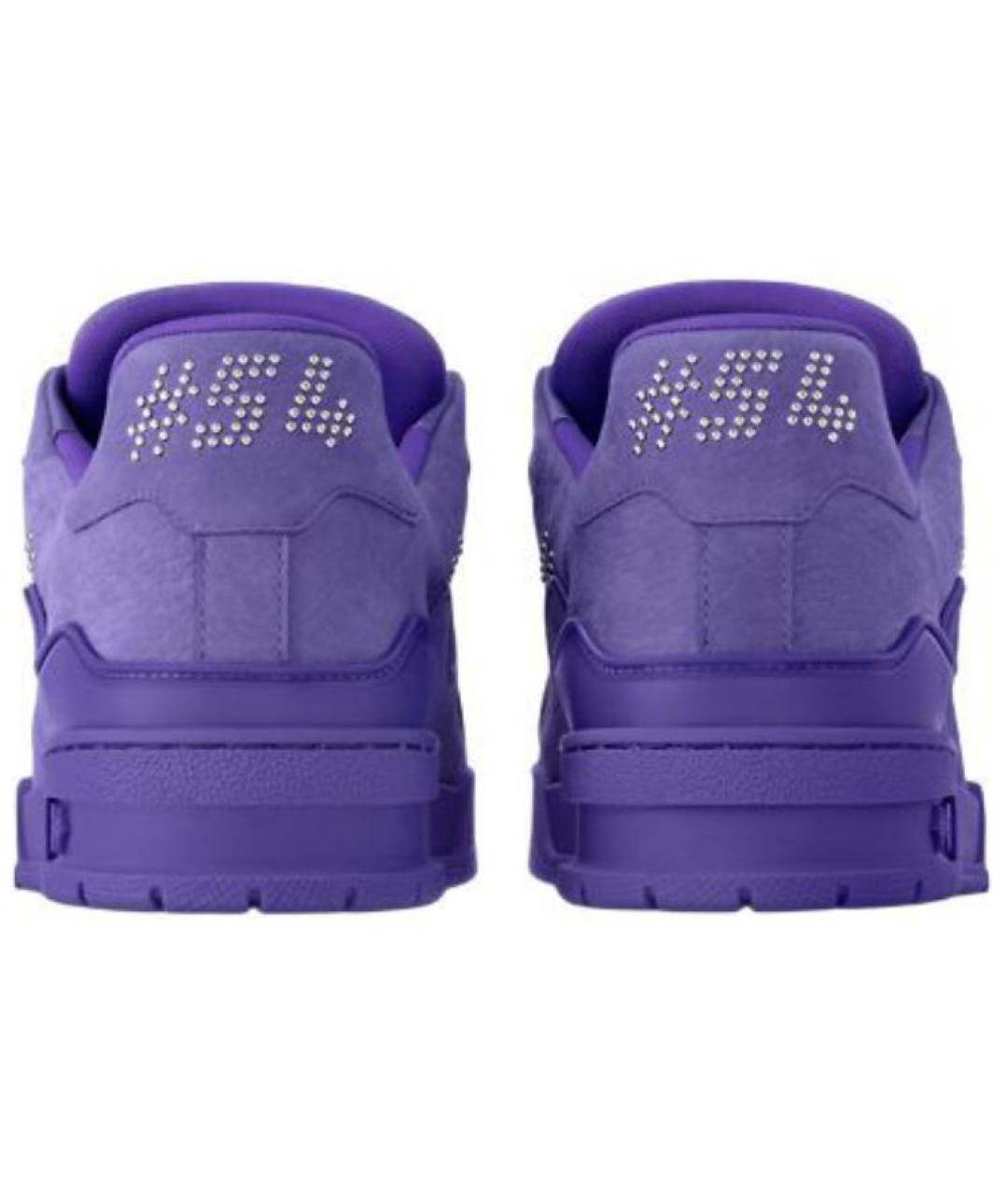 LOUIS VUITTON Фиолетовые низкие кроссовки / кеды, фото 5