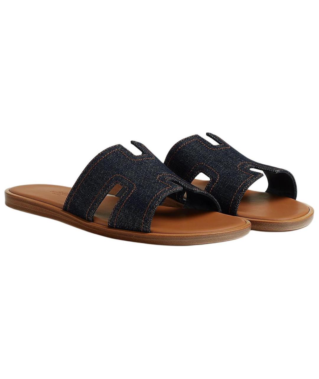 HERMES Синие сандалии, фото 2