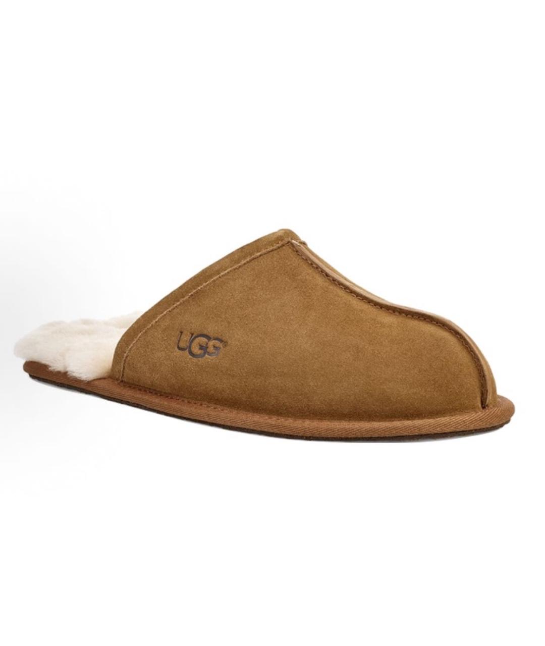 UGG AUSTRALIA Коричневые замшевые шлепанцы, фото 3