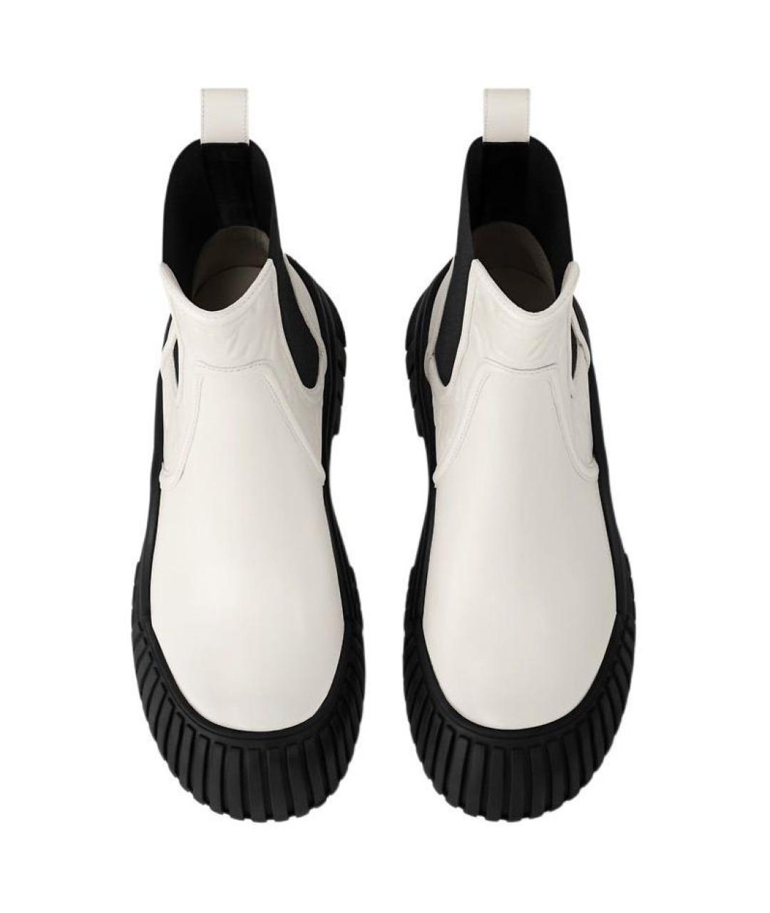 LOUIS VUITTON Белые кожаные ботинки, фото 4