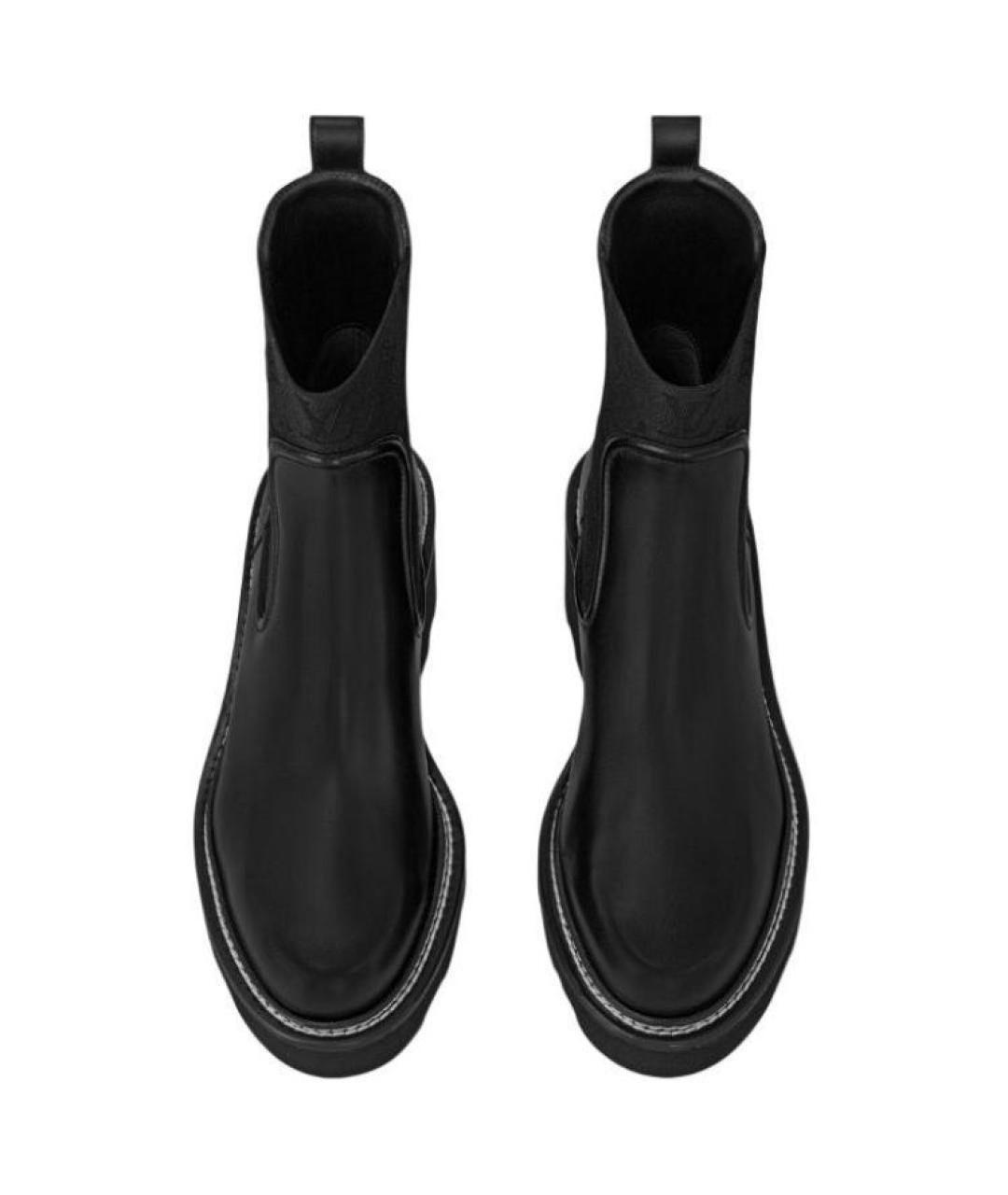 LOUIS VUITTON Черные кожаные ботинки, фото 4