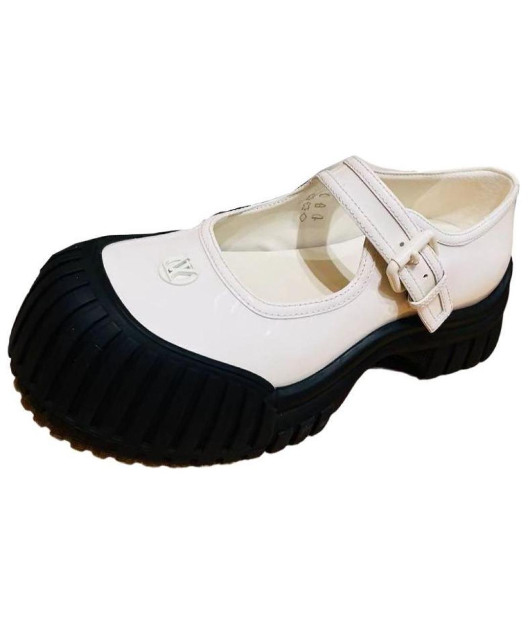 LOUIS VUITTON Белые кожаные туфли, фото 2