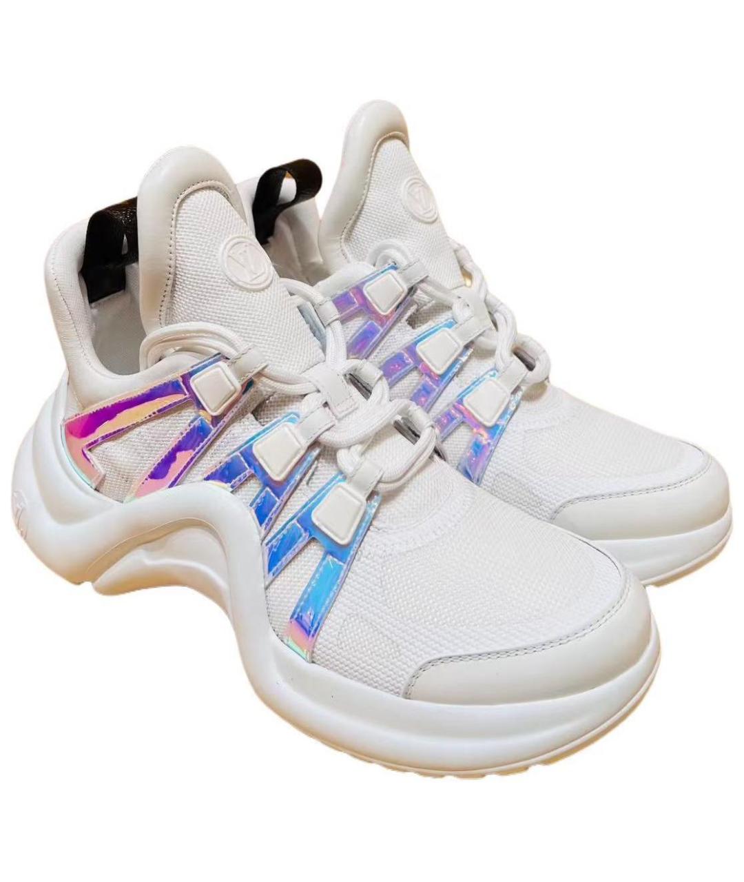 LOUIS VUITTON Белые кроссовки, фото 4