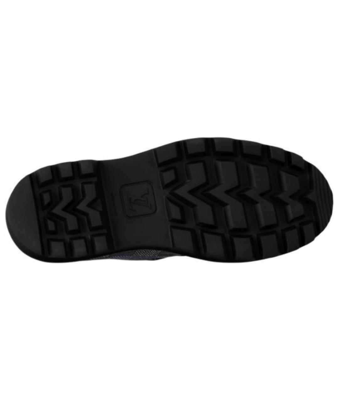 LOUIS VUITTON Черные кожаные лоферы, фото 5