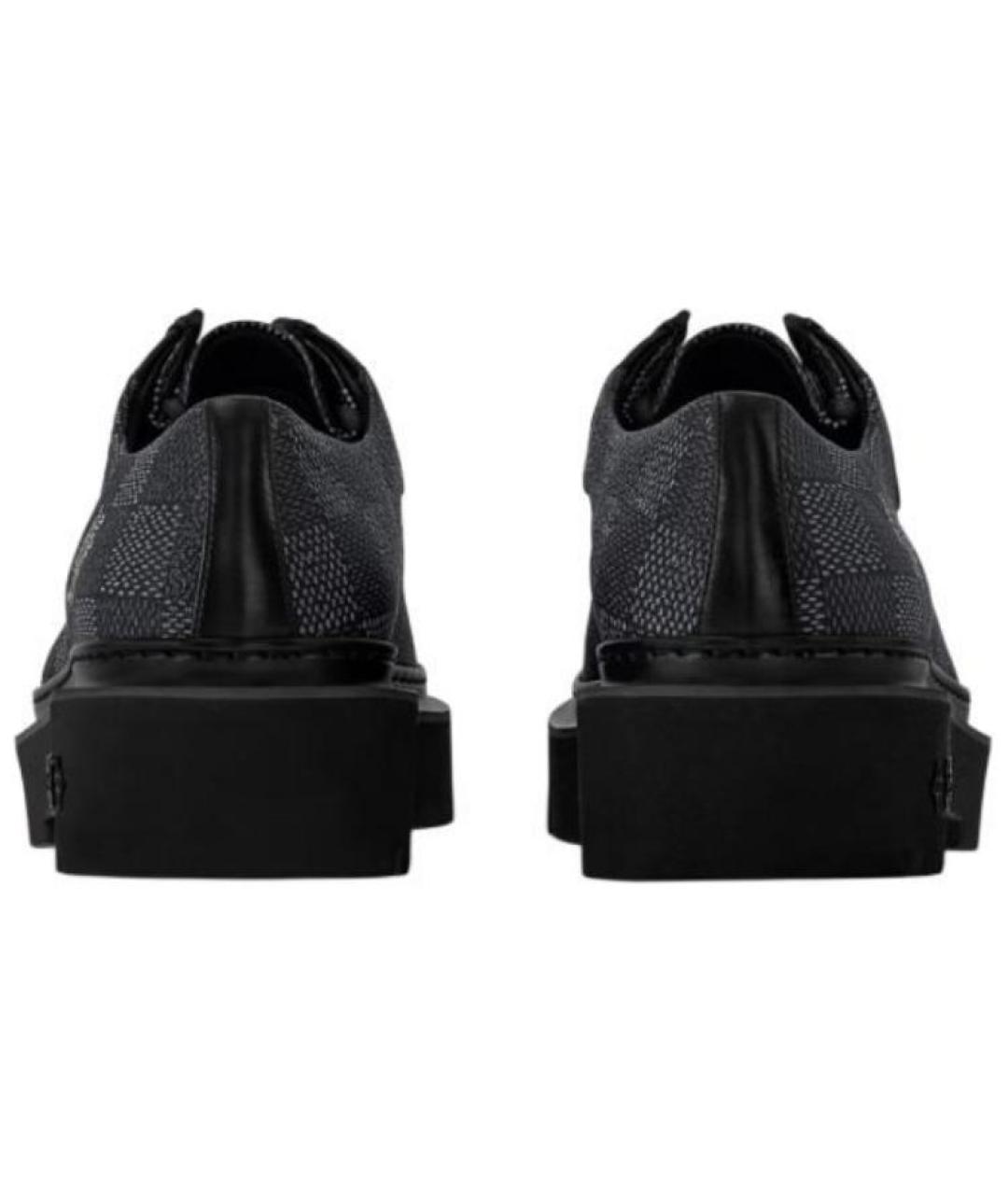 LOUIS VUITTON Черные кожаные лоферы, фото 4