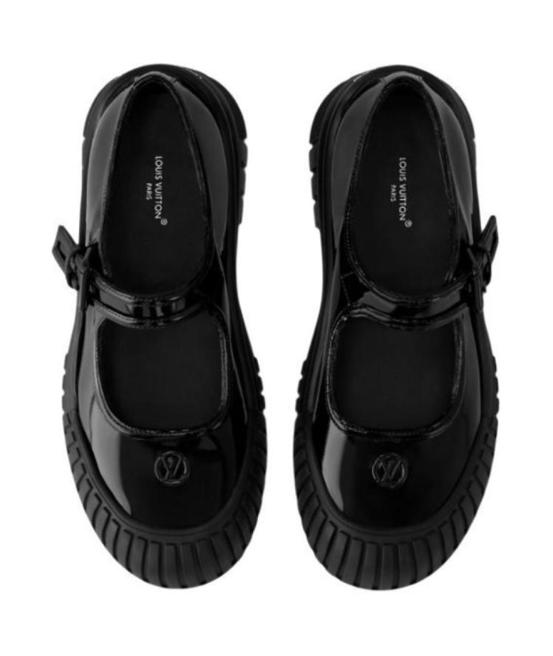 LOUIS VUITTON Черные туфли из лакированной кожи, фото 4