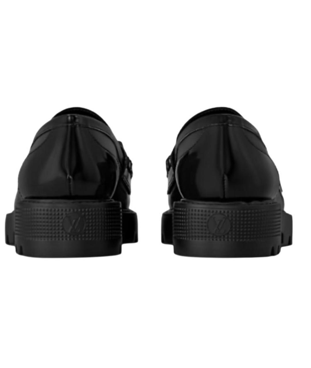 LOUIS VUITTON Черные лоферы из лакированной кожи, фото 5