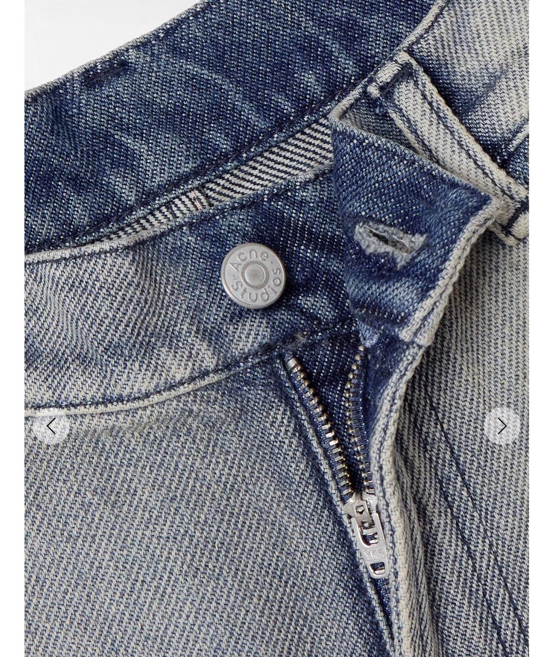 ACNE STUDIOS Голубые хлопковые джинсы клеш, фото 3