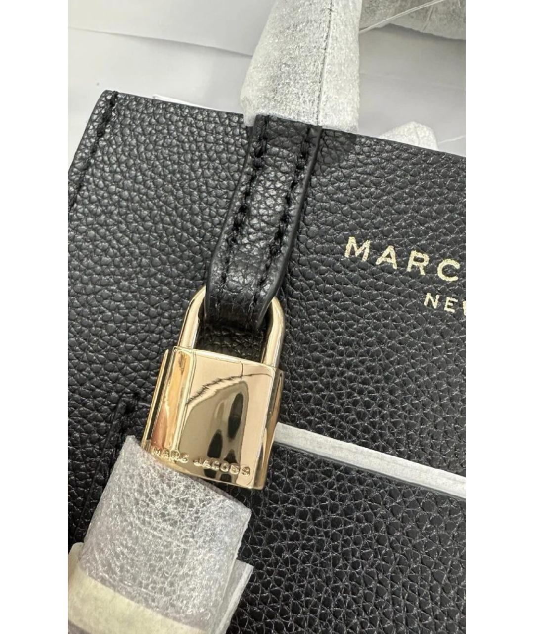 MARC JACOBS Черная кожаная сумка через плечо, фото 5