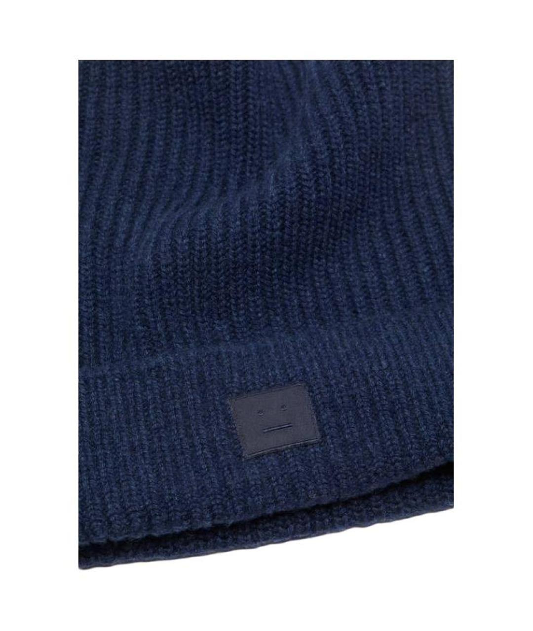ACNE STUDIOS Темно-синяя шапка, фото 2