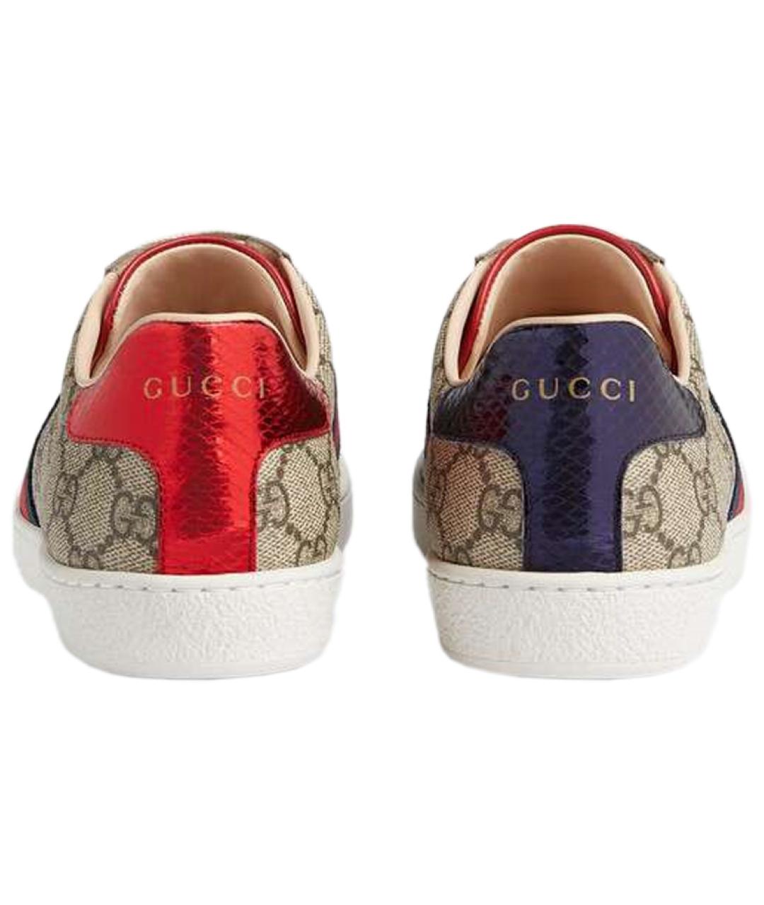 GUCCI Бежевые кроссовки, фото 5