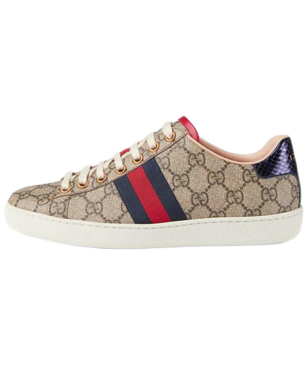 GUCCI Бежевые кроссовки, фото 6