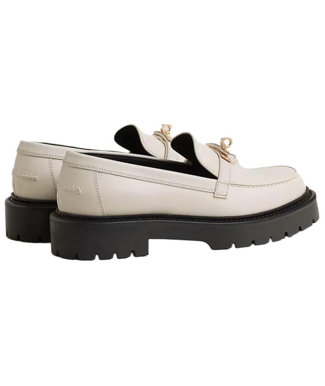 HERMES Белые лоферы, фото 4