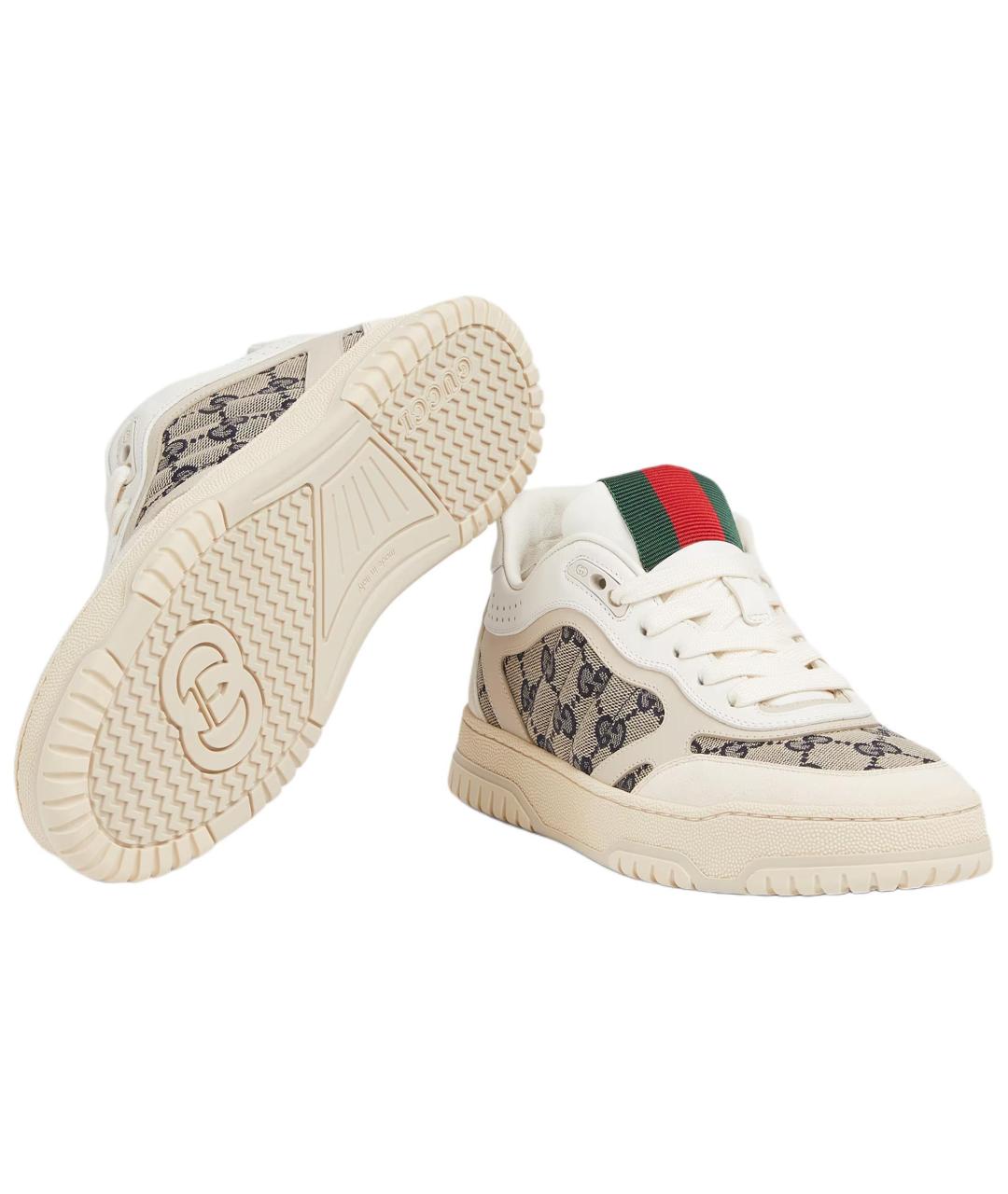 GUCCI Бежевые кроссовки, фото 6