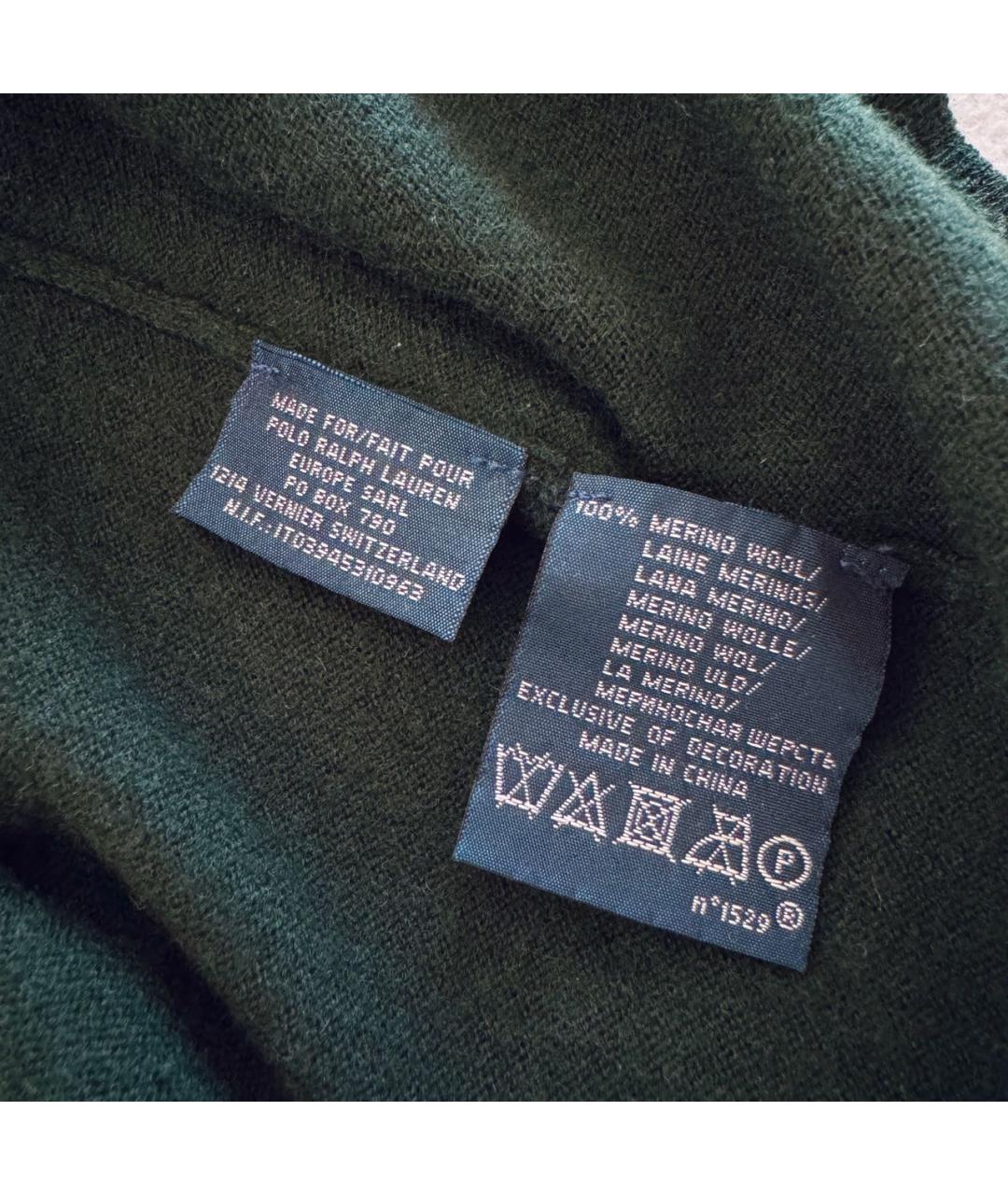POLO RALPH LAUREN Зеленый шерстяной джемпер / свитер, фото 6