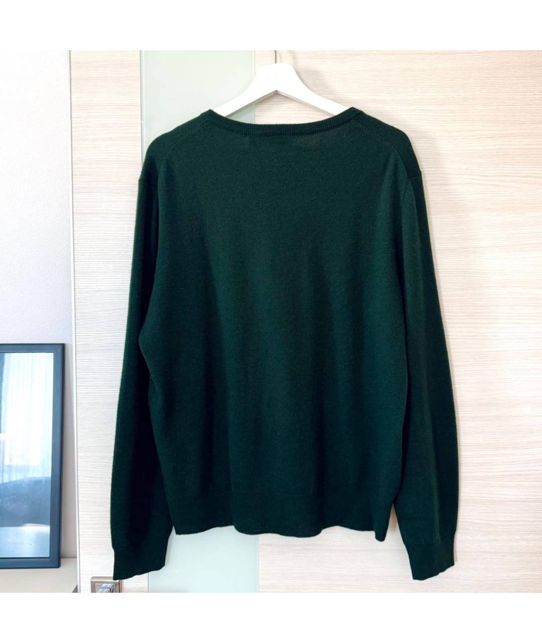 POLO RALPH LAUREN Зеленый шерстяной джемпер / свитер, фото 2