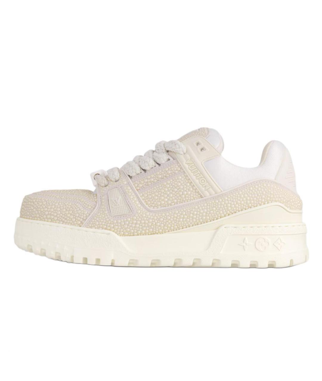 LOUIS VUITTON Бежевые кроссовки, фото 6