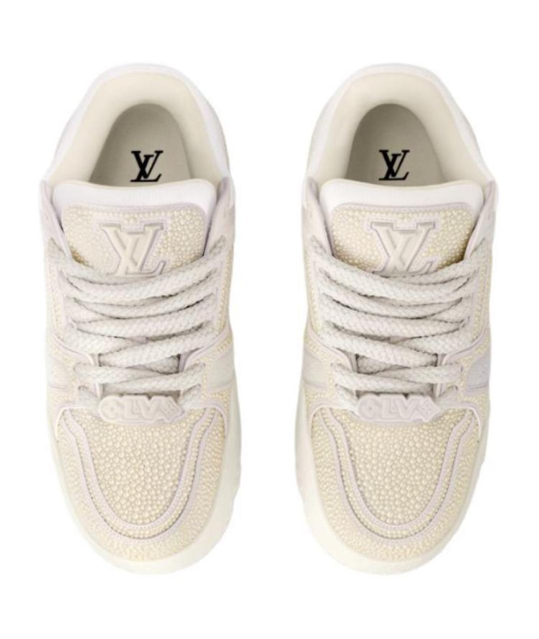 LOUIS VUITTON Бежевые кроссовки, фото 3