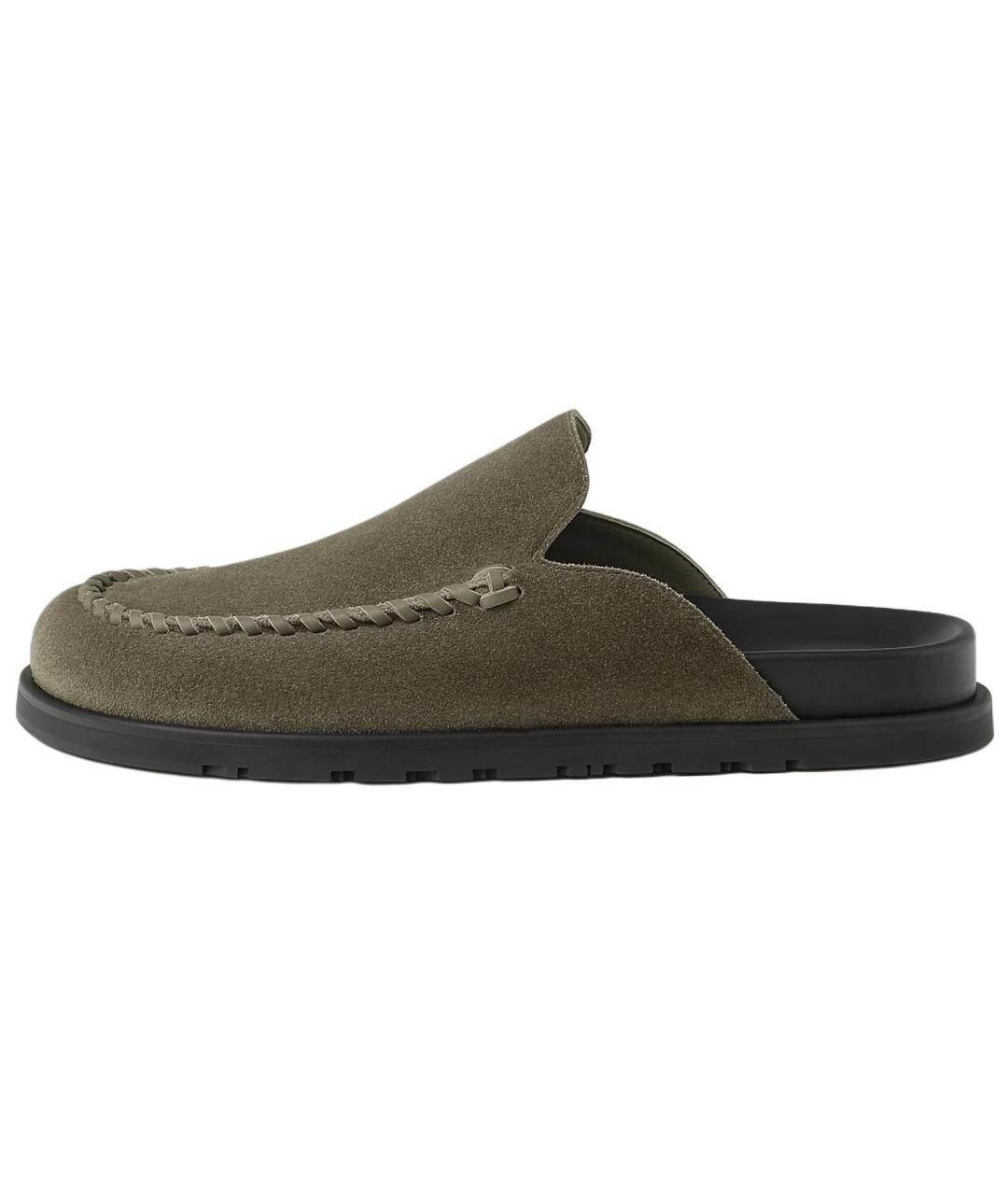 HERMES Серые слипоны, фото 2