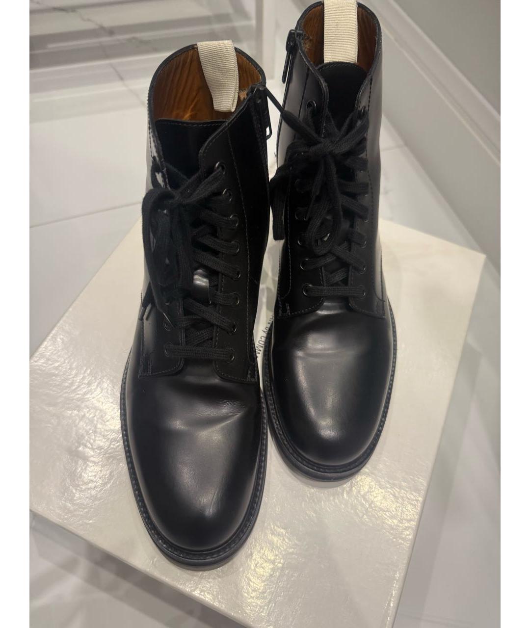 COMMON PROJECTS Черные кожаные ботинки, фото 2