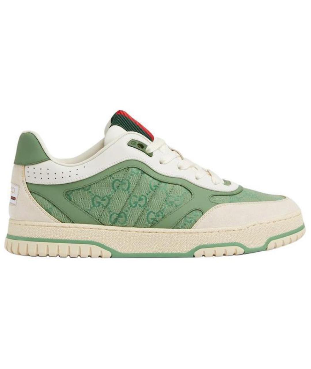GUCCI Салатовые низкие кроссовки / кеды, фото 1