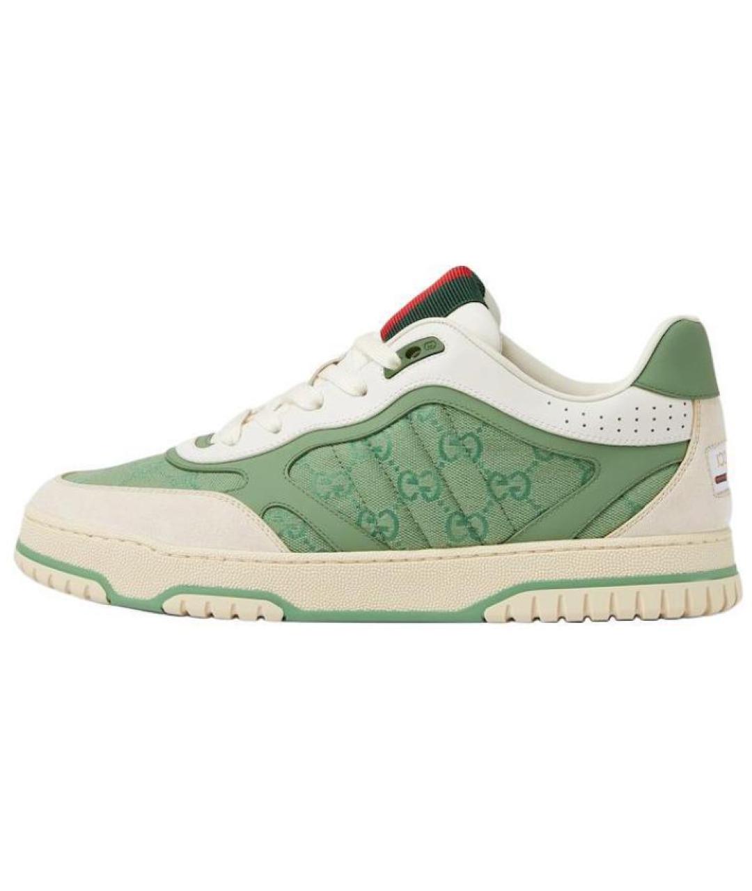 GUCCI Салатовые низкие кроссовки / кеды, фото 2