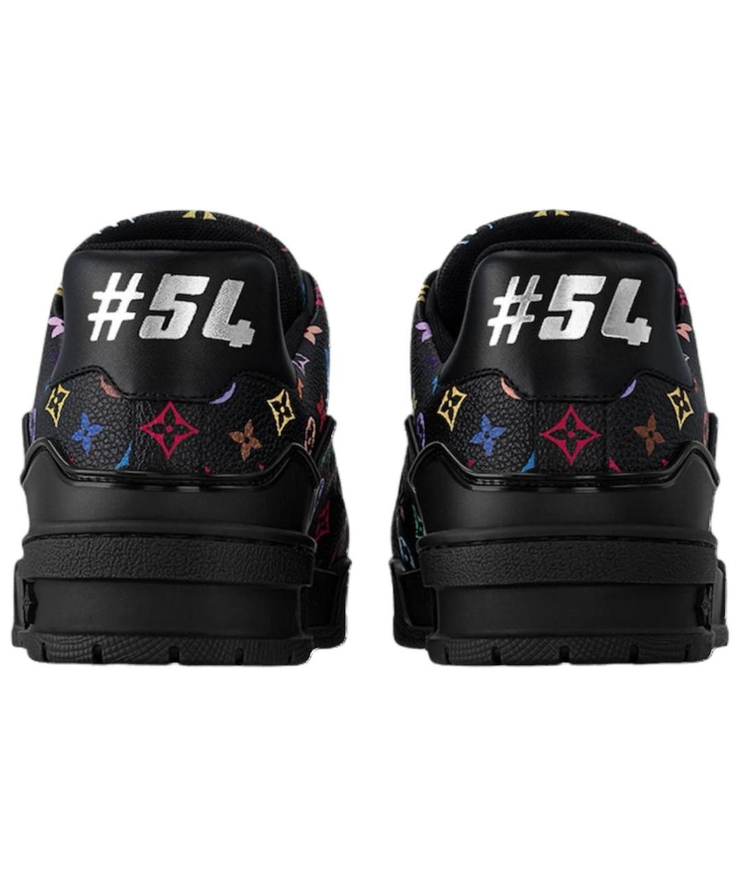 LOUIS VUITTON Черные кожаные кроссовки, фото 4