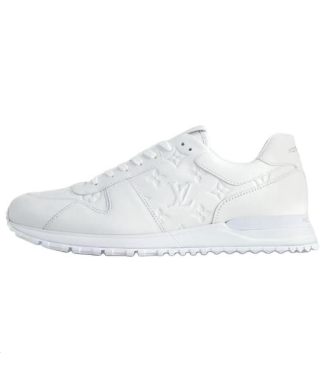 LOUIS VUITTON Белые кожаные низкие кроссовки / кеды, фото 2