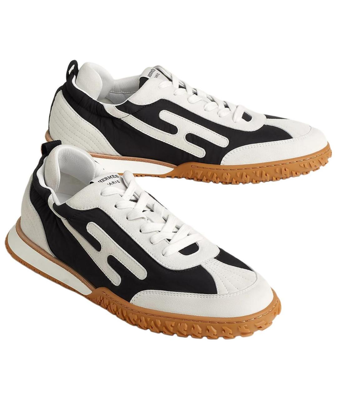 HERMES Мульти замшевые низкие кроссовки / кеды, фото 3