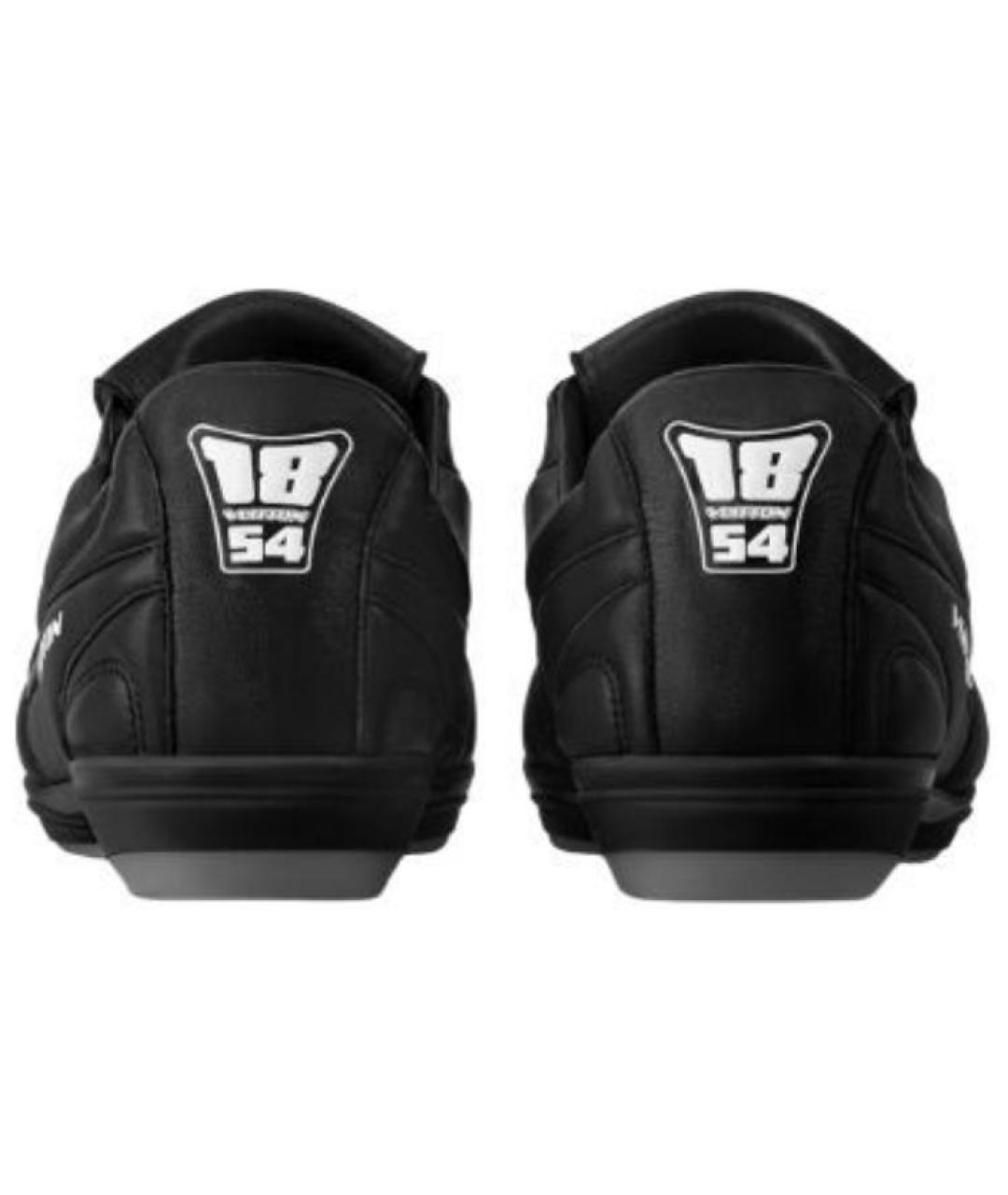 LOUIS VUITTON Черные кожаные низкие кроссовки / кеды, фото 5