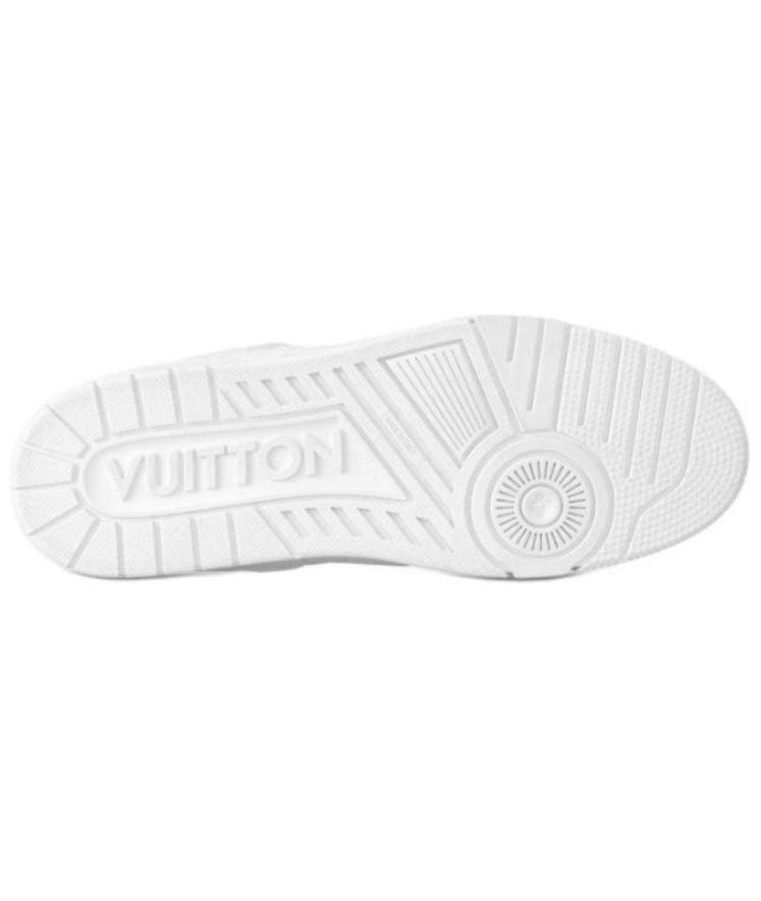 LOUIS VUITTON Белые кожаные низкие кроссовки / кеды, фото 5