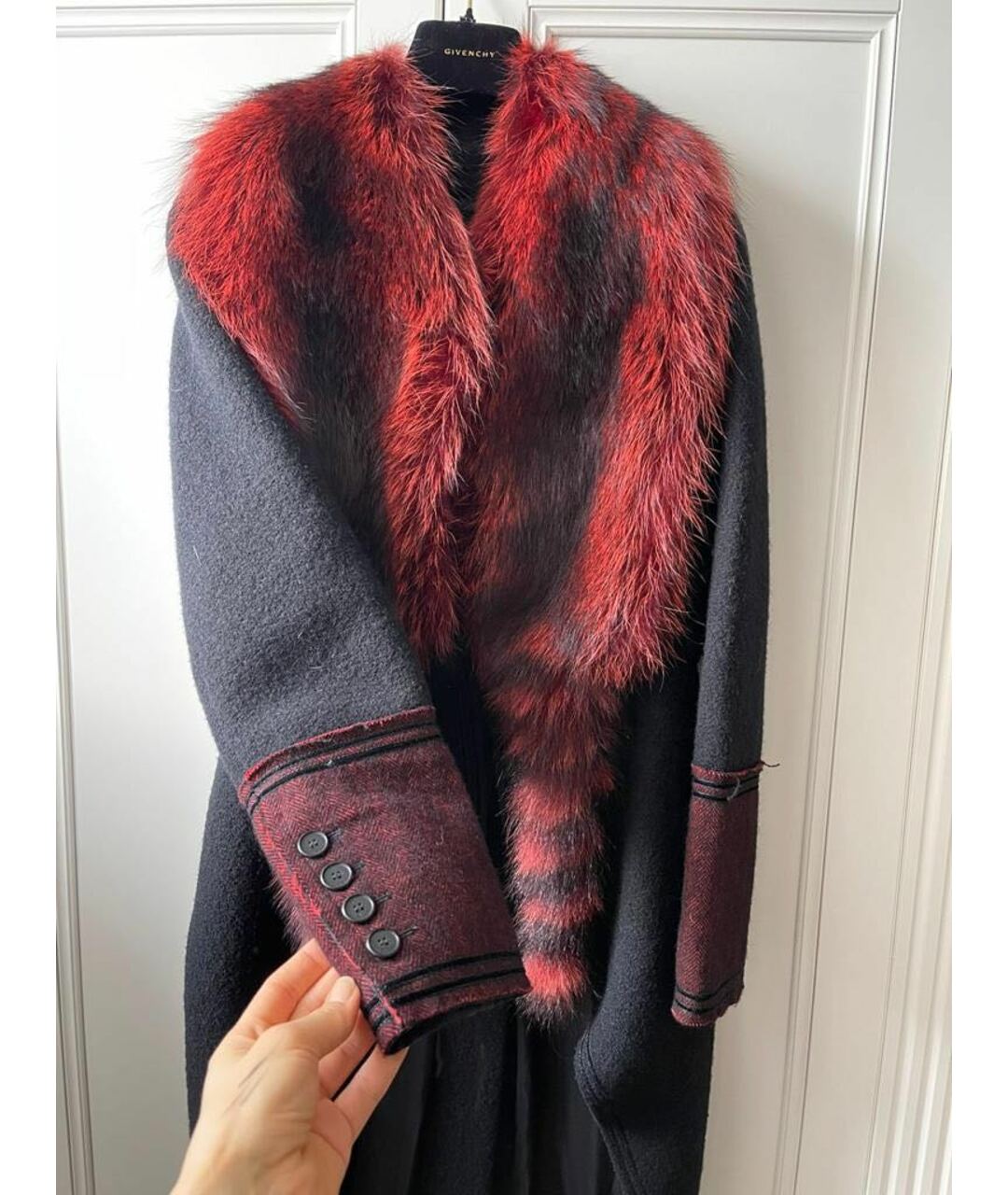 GIVENCHY Черное шерстяное пальто, фото 4