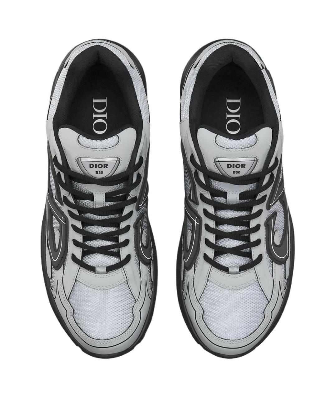 CHRISTIAN DIOR Серые низкие кроссовки / кеды, фото 4