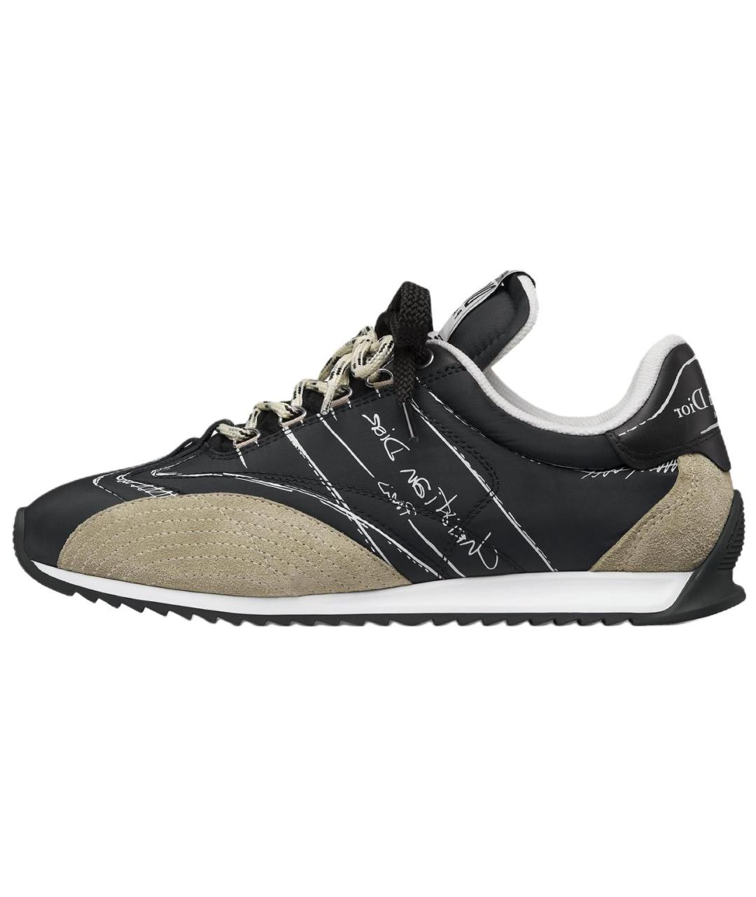 CHRISTIAN DIOR Черные кожаные кроссовки, фото 2