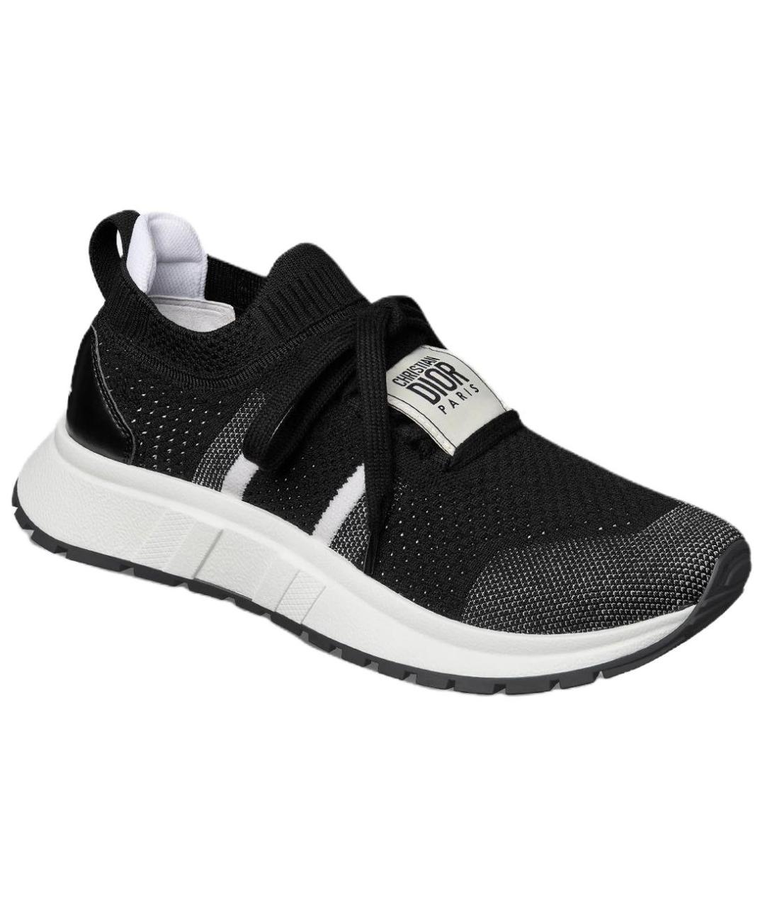 CHRISTIAN DIOR Черные текстильные кроссовки, фото 3