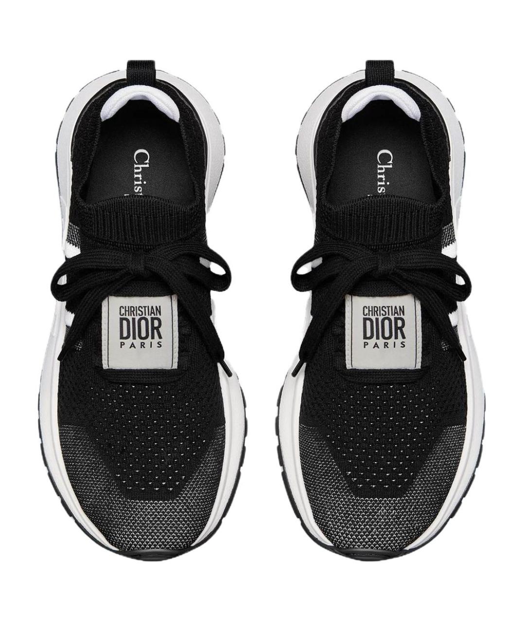 CHRISTIAN DIOR Черные текстильные кроссовки, фото 4