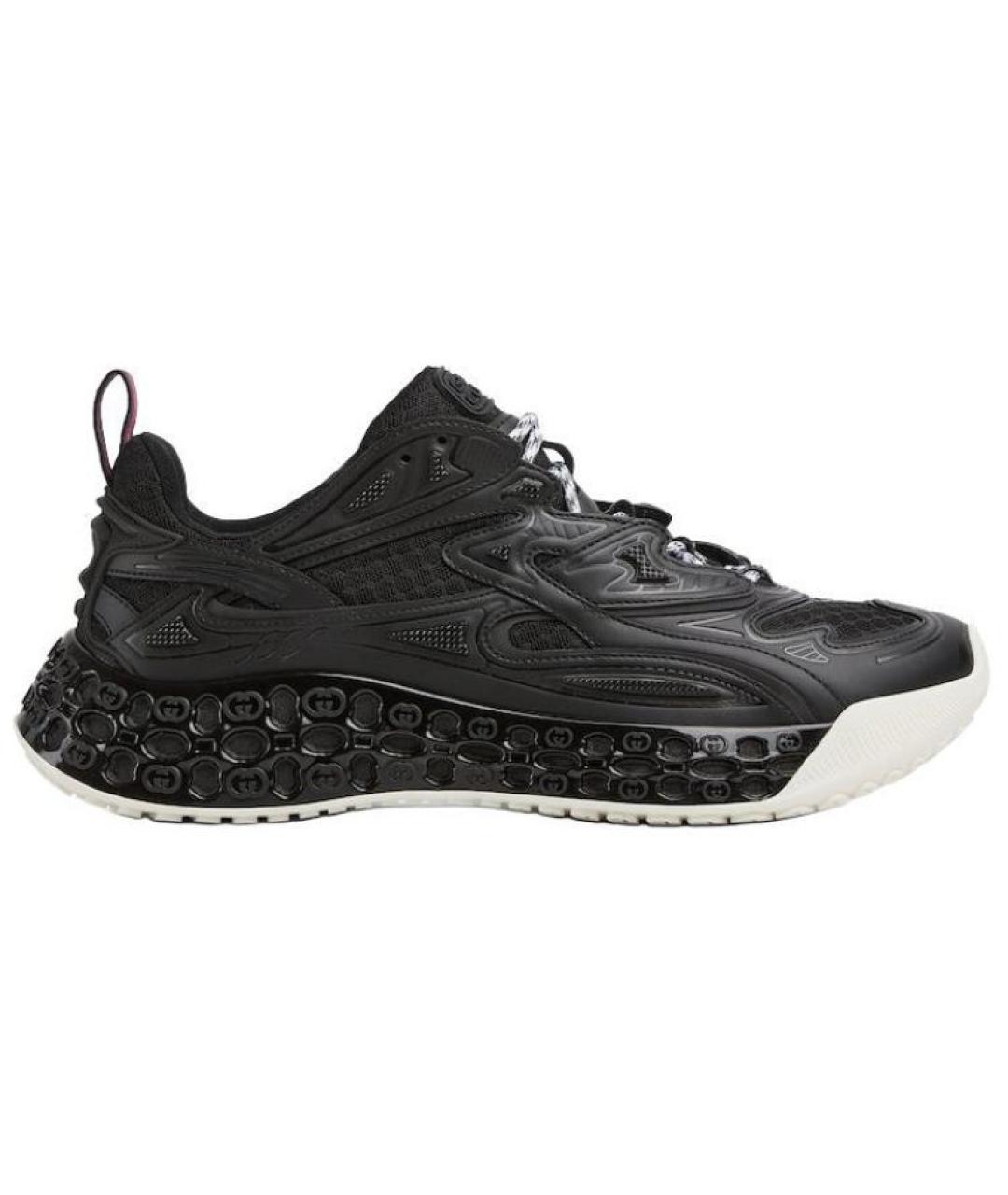 GUCCI Черные низкие кроссовки / кеды, фото 1