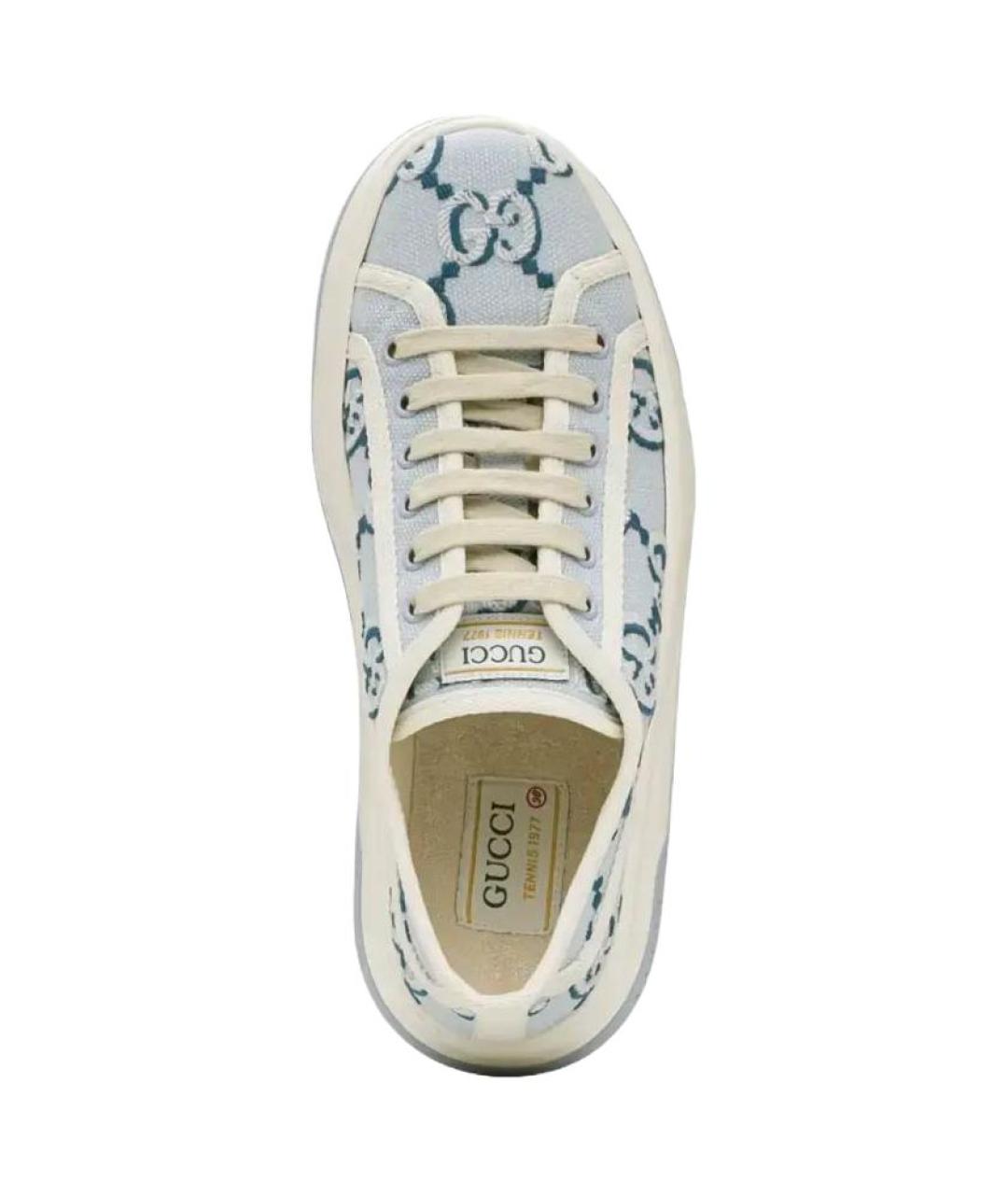 GUCCI Голубые кеды, фото 5