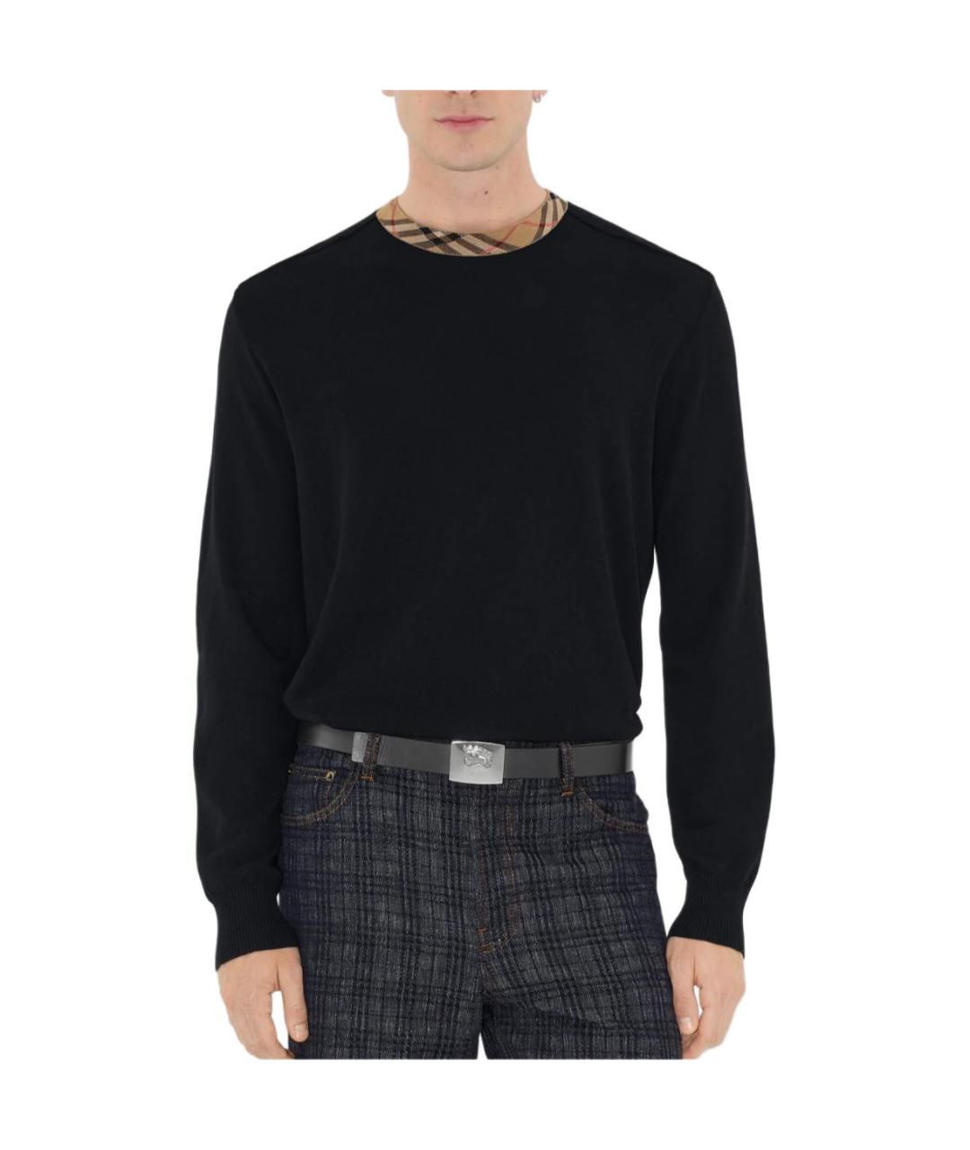 BURBERRY Черный джемпер / свитер, фото 5