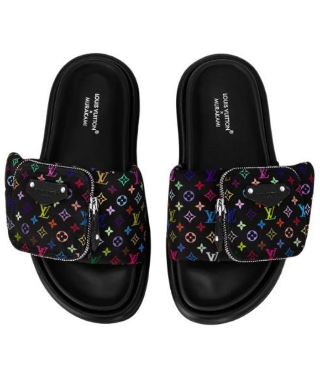 LOUIS VUITTON Черные сандалии, фото 4